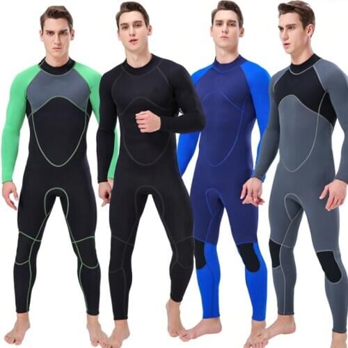 3MM Neoprene Wetsuit For Men Scuba Diving Surfing Snorkeling Spearfishing jumpsuit