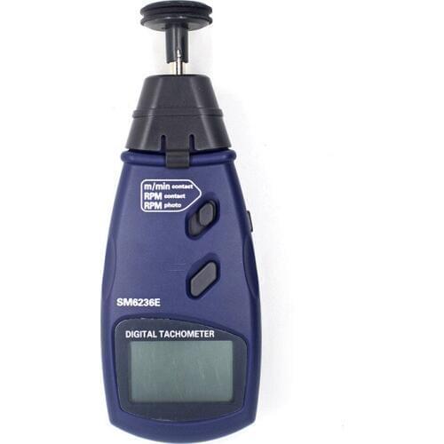 New Professional Digital Handheld Photo Tachometer SM6236E Portable Non-contact Surface Speed Meter High Accuracy Tachometer