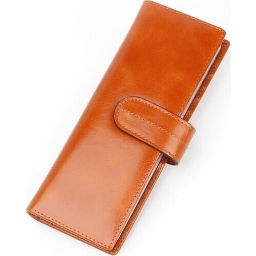 Genuine Leather Credit Card Wallet 55 Slots Big Capacity Credit Card Holder Passport Holder For Men Women