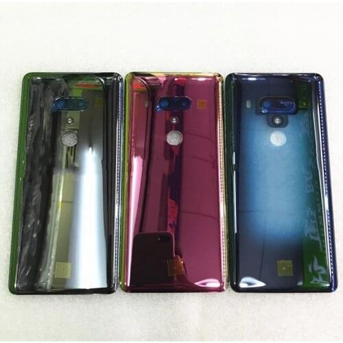 Original Glass Battery Cover For HTC U12 Plus Rear Housing Back Case With Camera Lens U12 Plus Replacement Part
