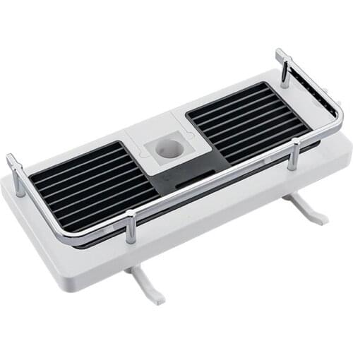 Shower Storage Rack Holder Practical Pole Organizer Black Shower Shampoo Tray Single Tier Bath Shelves With Shower Head Holder