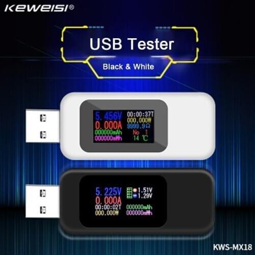 10 in 1 USB tester DC Digital Voltmeter Amperimetro Current Voltage Meter Amp Volt Ammeter Detector Power Bank Charger Indicator