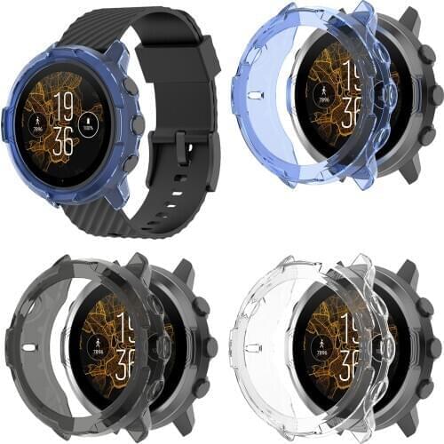 TPU Protective Case For Suunto 7 Smart Watch Shockproof Anti-scratch Watch Frame Cover Shell Smartwatch Accessories
