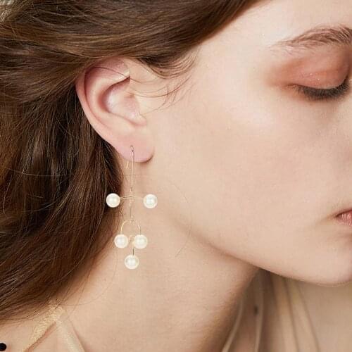 Fashion Atmosphere Pearl Drop Earrings Europe Style For Women Earrings For Women Gold Earrings Pearl Drop Earrings Europe Style