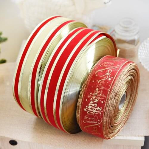 6.3CM (2 meter/lot ) Chiffon Phnom Penh Ribbon Christmas New Year Party Wedding Home Decoration Gift Wrapping DIY Bowknot Craft