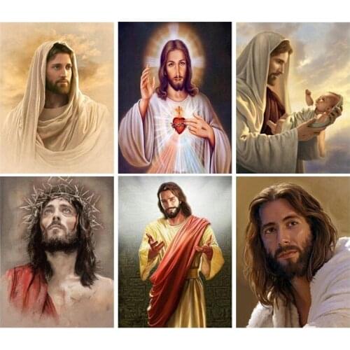 5D Diy Diamond Painting Cross Stitch Kits "Religious Figures" Diamond Embroidery Full Drill Mosaic Home Decor
