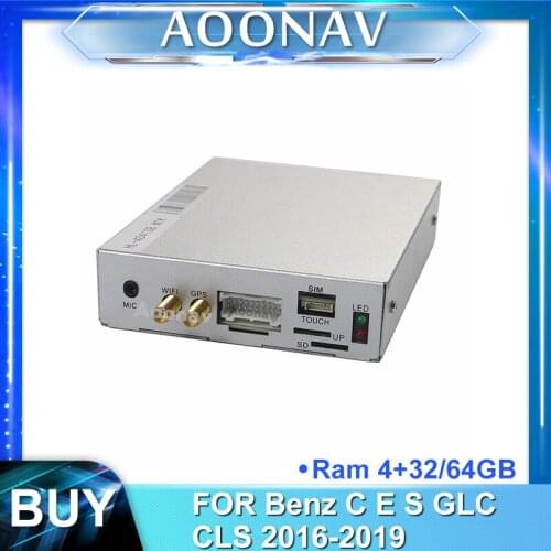 2din android car Decoding Box for-Benz C E S GLC CLS 2016-2019car multimedia player GPS navigation Video Interface Decoding tool