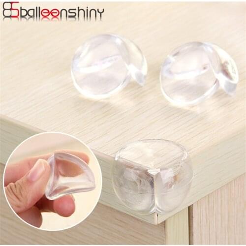 BalleenShiny 12/18PCS Baby Safety Silicone Protector Child Safety Furniture Baby Table Edge Corner Protector Anticollision Guard