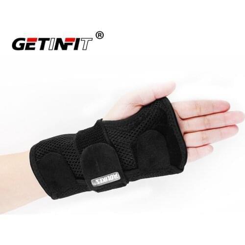 Getinfit 1PCS Wrist Splints - Wrist Support Brace for Arthritis Tendonitis Night Sleep with Palm Cushion Pad Right Left Hand