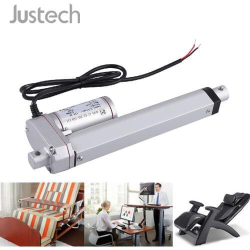 Justech Electric Linear Actuator Motor 12V 750N Aluminum Alloy Linear Motor Stroke Distance 150mm 30W For Car Electric Door Open