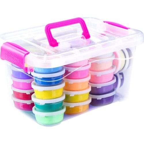 Hot 36 Colors Super Light Slimes Kids Air Dry Plasticine Modeling Clay Handmade Educational 5D Toy For Children Gift