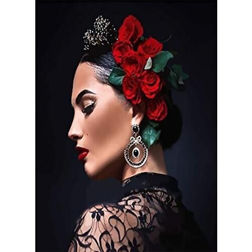 Painting By Numbers Sex Feather Woman Picture DIY Nude Adults Canvas Drawing 40x50cm Photo Frames Wall Decoration Home