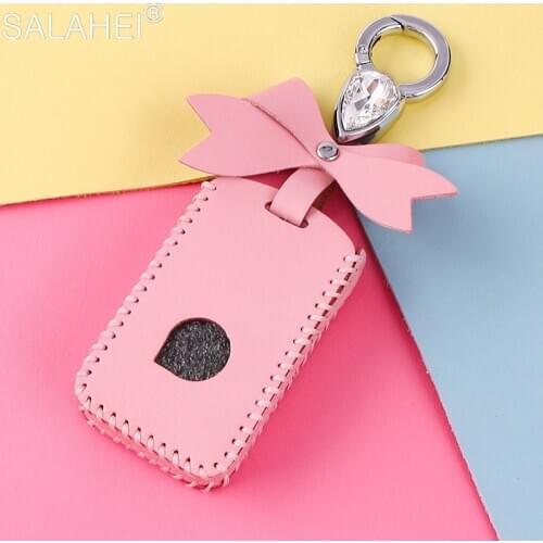 Leather Smart Car Key Case Cover Bag Holder For Volvo XC40 XC60 S90 XC90 V90 2017 2018 T5 T6 2015 2016 T8 Keychain Accessories