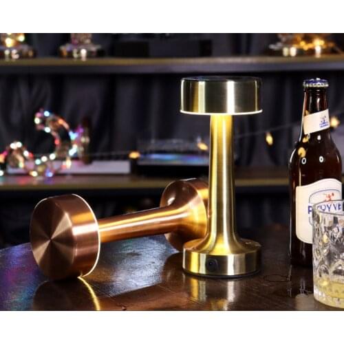 Metal LED Bar Light Touch Adjustable Table Lamp EU/US/UK Recharge Retro Simplicity Vintage Night Lamp For Home Bar Decoration