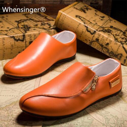 Spring Mens Shoes Casual Moccasins Men Loafers Shoes Luxury Brand Breathable Chaussure Homme Flat PU Leather Shoes Male