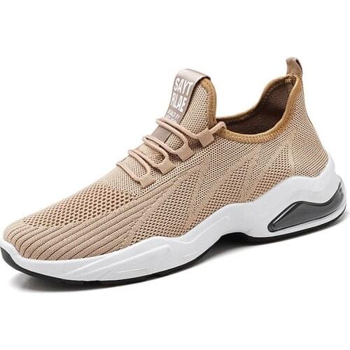 New Trendy Shoes, Soft-Soled Running Shoes, Comfortable Flying Woven Cushion Mens Shoes Womens Sneakers кроссовки мужские