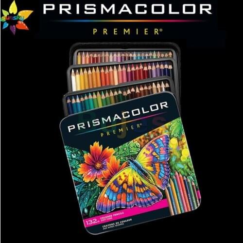 USA original Prismacolor Premier Soft Core Colored Pencils 132count Artist Quality 4484 painting supplies made in mexico