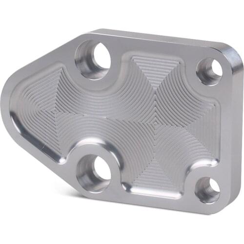 Fuel Pump Plate Billet Fuel Pump Block OFF Plate for Chevy SBC 283 327 350 Engine