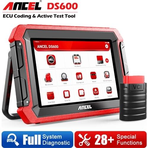 ANCEL DS600 Professional Automotive Scanner All System ECU Coding Active Test Oil TPMS EPB DPF AF Adjust OBD2 Diagnostic Scanner