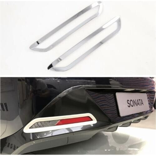 Fit For Hyundai Sonata 2020 Car Rear Fog light frame Catch Trim Cover Chrome ABS Car-Styling Sticker