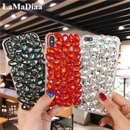 Luxury Bling Rhinestone Crystal Diamond Soft Back Phone Case Cover For Huawei P40 P10 P20 P30 PLUS LiTE Mate30 10 20 Pro Lite