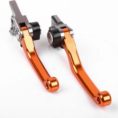 For HUSQVARNA TC125 2014-2018 TC250 2014-2017 TE150 TE250 TE300 17 CNC Pivot Brake Clutch Levers Motocross Dirtbike 8 colors Red