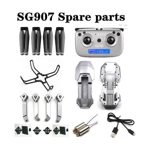 SG-907 SG907 RC drone Quadcopter spare parts blade remote control charging line arm motor shell Receiving Protection ring