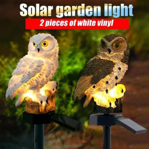 Solar Garden Lights Owl SquirrelOrnament Animal Bird Outdoor LED Path Lawn Waterproof Yard Garden Lamp Animal Home Garden Decor