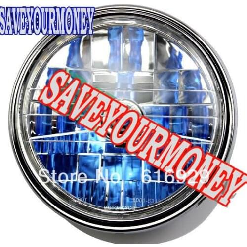 SUPER LIGHT Motorcycle Chrome Halogen Headlight FOR CB 400 500 1300 Hornet(250,600,900) CB400 CB500 CB1300 HEAD LIGHT