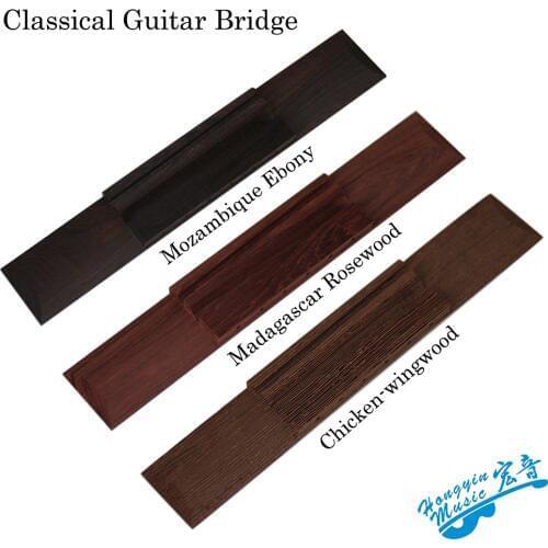 Universal Classical Guitar Bridge Replacement Parts Madagascar Rosewood/Chicken-wingwood /Mozambique Ebony Guitar Accessories