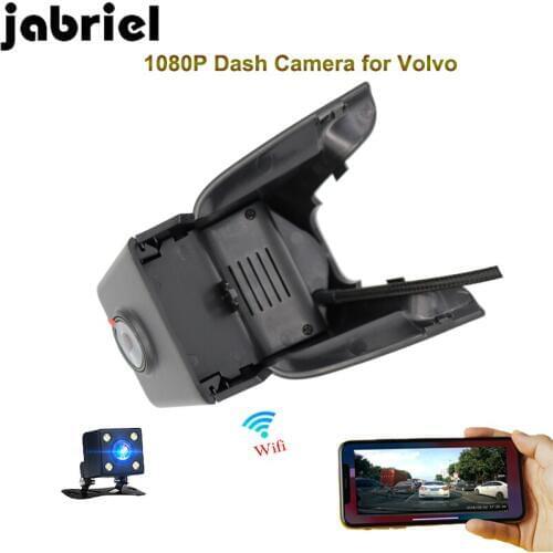 Jabriel Wifi hidden car dvr for Volvo 1080P auto dash camera driving Video recorder rear view camera for 2018 Volvo S90 T4 T5 T6