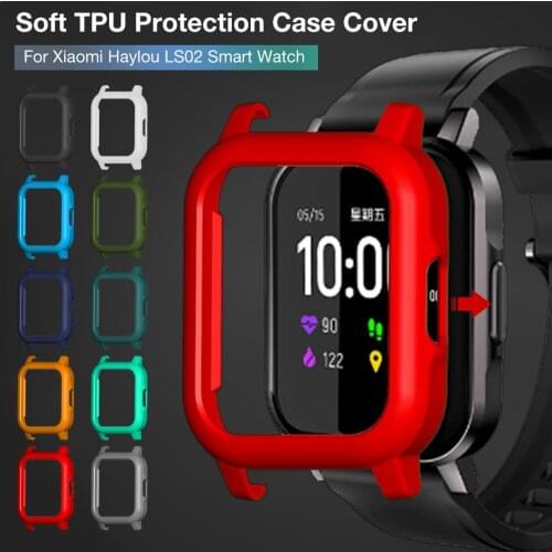 TPU Protector Case Cover For Haylou LS02 Smart Watch Plastic Bumper Shell Protection Frame For Xiaomi Haylou Solar ls02 Bracelet
