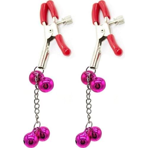 Nipple Clamps Metal Breast Clips Slave BDSM Flirting Sex Toy EroticFor Couple Adult Game Bondage