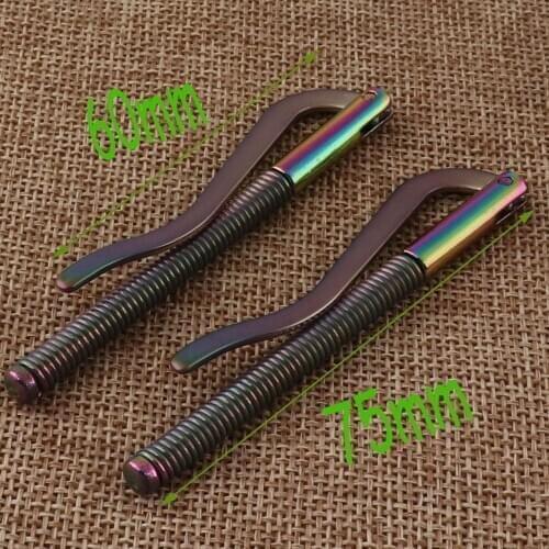 1-5 PCS Rainbow Spring Wallet clips,3"(75mm) Money Clip,DIY clip wallet,money clip wallet clip,mens leather card wallet