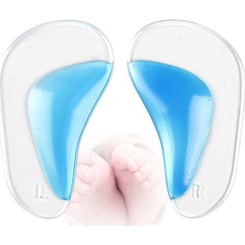 1 Pair Children Professional Orthotic Arch Support Insole Flat Foot Flatfoot Corrector Shoe Cushion Insert Adult Insole Silicone