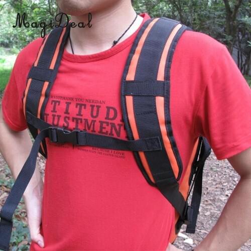 MagiDeal 1 Pair Outdoor DIY Waterproof PVC Shoulder Belt Strap Replacement for Backpack Rock Climbing Camping Hiking Tools