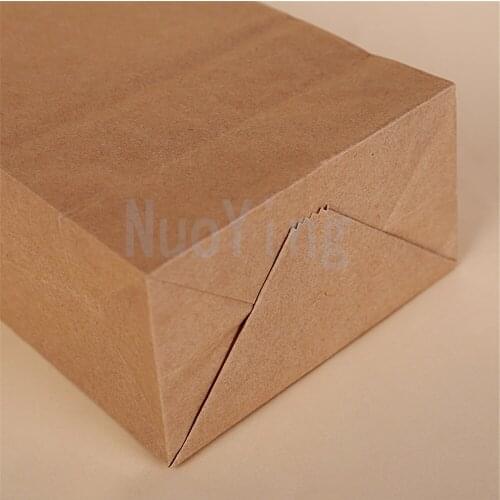 10/20/50pcs Kraft Paper Bags Food Tea Small Gift Bags Sandwich Bread Bags Party Wedding Supplies Wrapping Gift Takeout Take Out