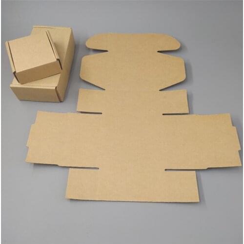 100pcs 9*3cm Kraft aircraft box corrugated board boxes cardboard shipping box