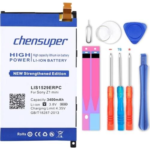 Chensuper 3400mAh LIS1529ERPC Battery for Sony Xperia Z1 mini Z1mini D5503 Z1 Compact M51w