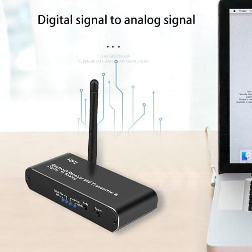 KEBIDU Wireless Audio Adapter Receiver Digital To Analog Audio Converter Bluetooth Transmitter Optical RCA 3.5mm Jack Adapter
