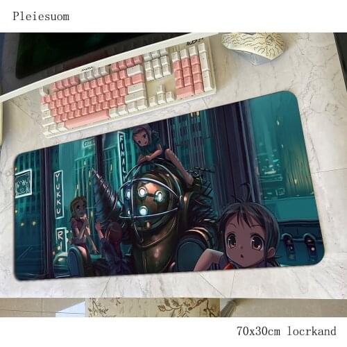 Bioshock mouse pad Christmas gifts Computer mat 70x30cm gaming mousepad large Xxl padmouse keyboard games pc gamer desk
