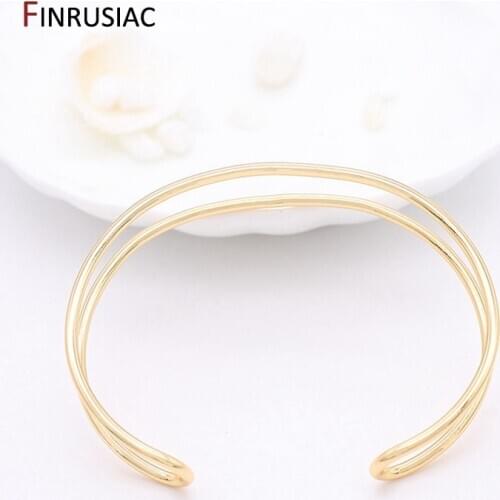 Fashion Gold Plated Bracelets Bangles Jewelry For Women Girls Adjustable Cuff Bangle Chain Bracelets Accessories