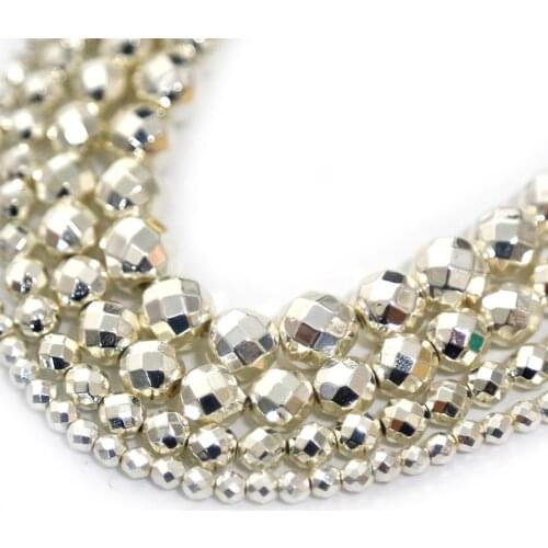 40-100pcs 4 6 8 10 mm Electroplated Black Stone Beads For Jewelry Making Findings Necklace Bracelet Earrings Findings