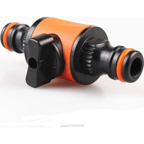 Quick-release Double-Way Water Pipe Joint with Switch In-line Shut-off Connector for Garden Hose Pipe Hose Clamp Au2 21 Dropship