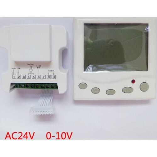 AC24V Central Air Conditioner Proportional Integral Analog 0-10V Floating Point Signal LCD Thermostat Controller
