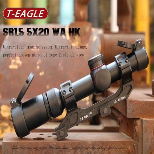 T-EAGLE SR1.5-5X20 WA HK Airsoft gun Hunting Rifles Scope Tactical Optical Gun Sight Shock Proof with Cover Glass Reticle Laser