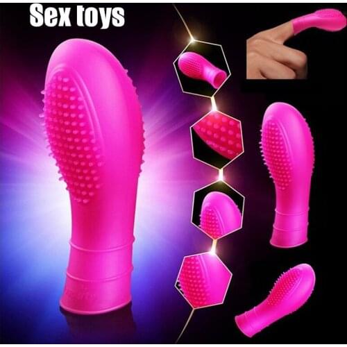 Hot G-spot Stimulation Finger Cots with Massage Points Adult Sex Toys Sex Products sy998
