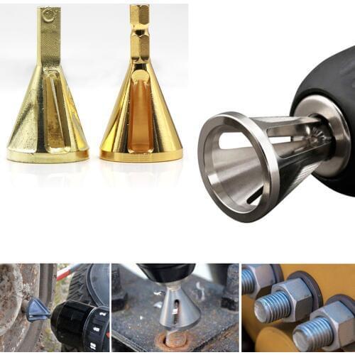 Gold Deburring External Chamfer Tool Drill Bit Remove Screw Stainless Steel Car Tire Repair Tools Burr Grinding