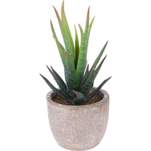 Artificial Succulent Plant Grass Paper Pulp Pot Bonsai Ornament Garden Decor