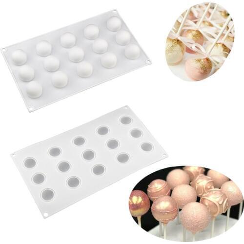 Round shaped silicone cake mold mini truffle baking cake mold chocolate dessert candy tool for wedding party decoration